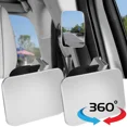 thumbnail image 2 of 2pcs Car Mirror Wide Angle Car Blind Spot Mirrors 360掳 Adjustable Auxiliary Rearview Mirrors HD Frameless Small Round Mirror A, 2 of 6