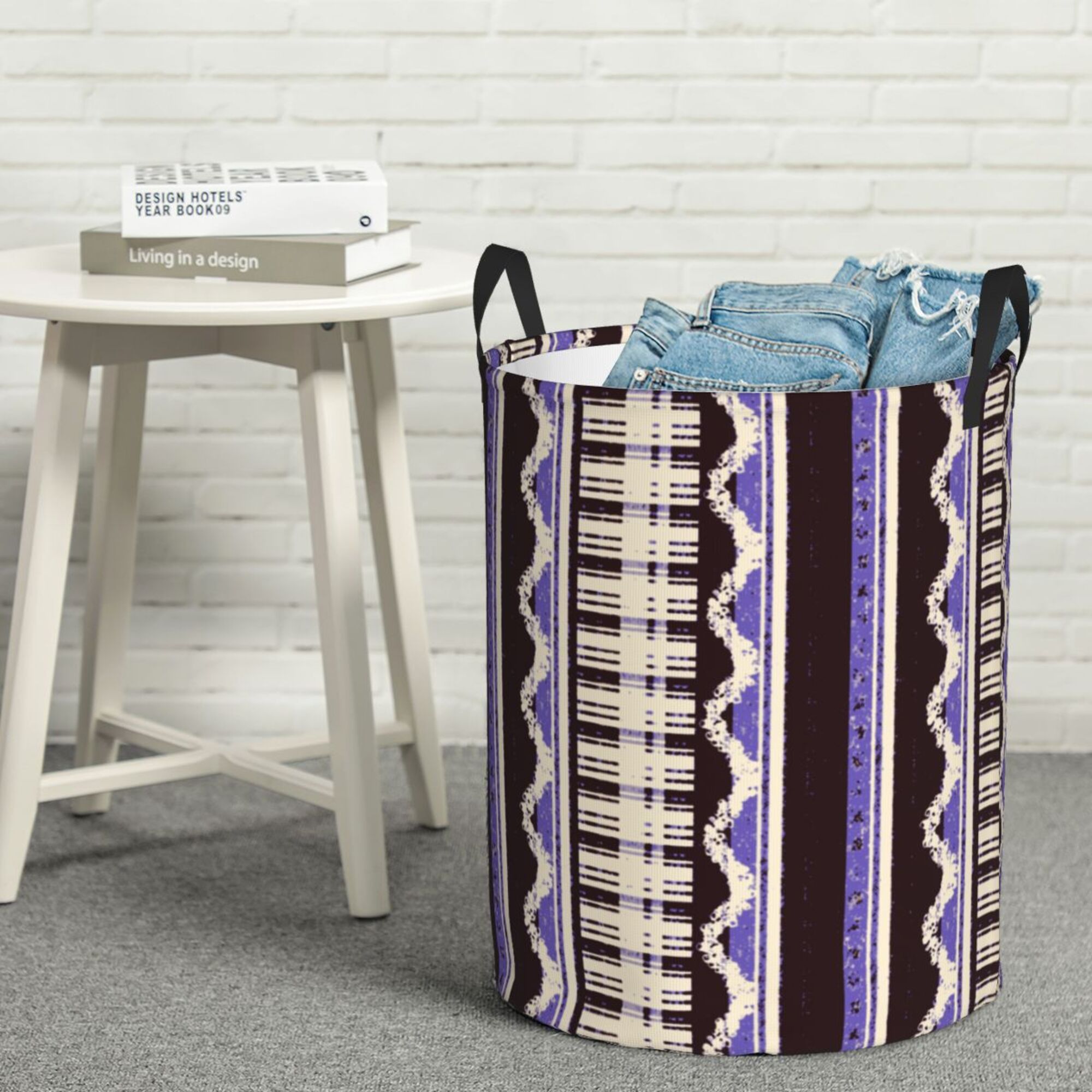 YFYANG Waterproof Laundry Hamper, Abstract Art Deco Laundry Basket