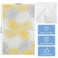 thumbnail image 5 of Yellow White Kitchen Towels Set of 4, Water Absorbent Dish Towel, Abstract Grey Chrysanthemum Flower Floral Decorative Hand Towels - Quick Drying Cloth for Cooking Baking, 18x28 Inch, 5 of 8
