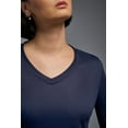 thumbnail image 5 of Expert Brand USA-Made Women's DriMax™ V Neck Athletic Long Sleeve, Navy, XXL, 5 of 6
