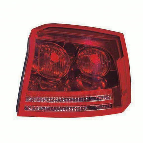 KAI New Economy Replacement Passenger Side Tail Light Lens And Housing, Fits 2006-2008 Dodge Charger