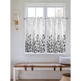 thumbnail image 2 of Spring Gray Eucalyptus 2 Panel Kitchen Curtains for Windows, Summer Botanical Leaf Country Bathroom Privacy Curtain, Home Décor Window Treatment for Bedroom/Living Room 55"x45", 2 of 6