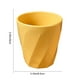 thumbnail image 3 of Vaso Multiusos de Plástico Amarillo | Diseño con Patrón En Espiral | 9 X 8,5 Cm | Material Apto para Uso Alimentario | Apto para Lavavajillas | 1 Unidad, 3 of 6