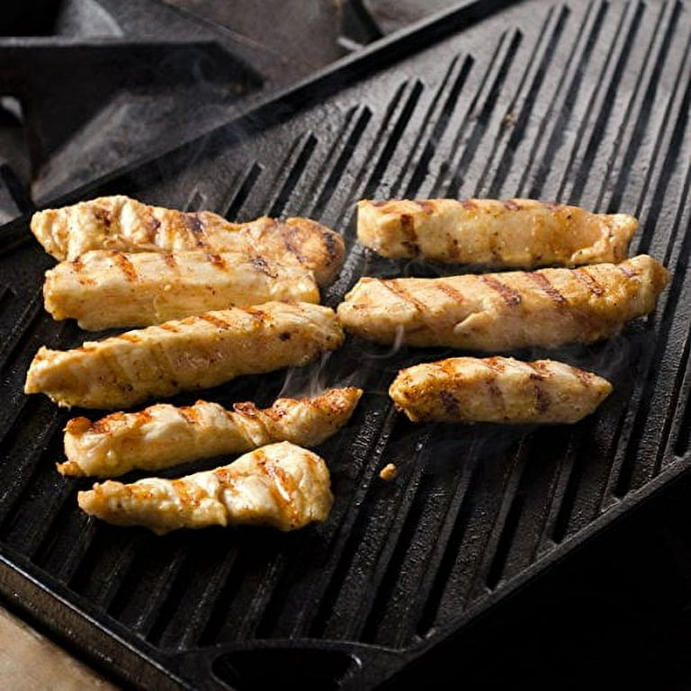 Lodge Cast Iron Reversible Grill/Griddle, LDP3, 16.75 x 9.5