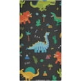 thumbnail image 7 of GZHJMY Dinosaur Soft Hand Towels, 2 Pcs Absorbent Bath Towel Decorative Fingertip Towels for Bathroom Gym Spa Hotel Beach Swimming Pool,14.4"x 28.3", 7 of 7