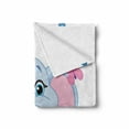 thumbnail image 2 of Cartoon Soft Flannel Fleece Throw Blanket, Baby Sitting on the Meadow in Spring Time with Butterflies, Cozy Plush for Indoor and Outdoor Use, 60" x 80", Baby Blue Pink Green, by Ambesonne, 2 of 6