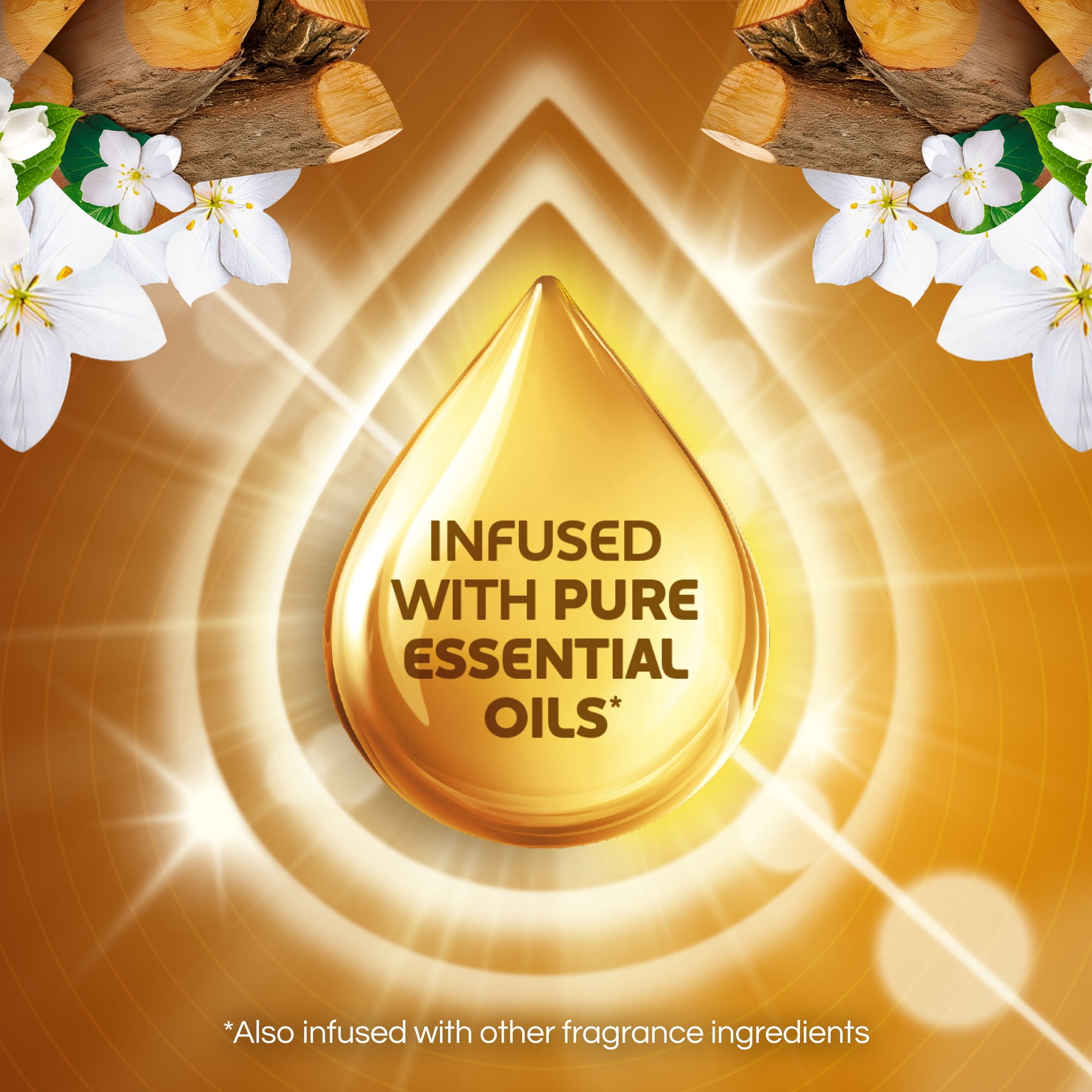 (6 pack) Air Wick Plug-In Scented Oil Warmer Air Freshener Refills, Warm Woods & Jasmine, 2 Count