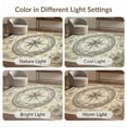 thumbnail image 7 of ODIKA 5'x7' Washable Area Rug Easy Care, Non-Shedding, Pet Friendly, Antique Navigation Compass Rose Directional Chart Distressed for Small Living Room, Bedroom, 7 of 7