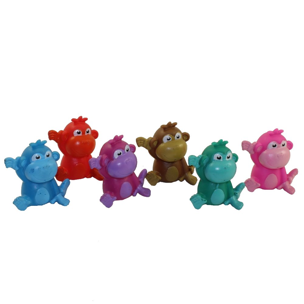 Rhode Island Novelty Rubber Bath Toys MONKEYS (Set of 6 Styles