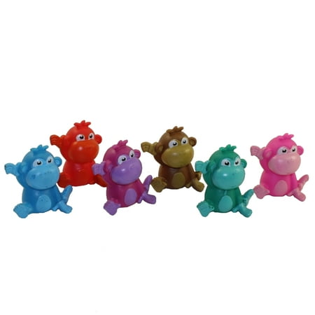 Rubber Monkey - Rhode Island Novelty - Rubber Bath Toys - MONKEYS (Set of 6 Styles)