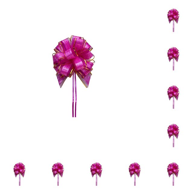 Bewildely Cinta de lazos para envolver regalos, suministros para fiestas resistentes al desgaste, cestas de regalo, regalo de Navidad para celebración Fucsia 10piezas Bewildely CBP304241