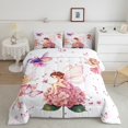 thumbnail image 2 of Feelyou Flower Elf Angel Bedding Comforter Set for Kids, Pink Flower Butterfly Twin Comforter Sets, Fairy Tale Princess Reversible Bedding Set, Microfiber Bedroom Decor, 2pcs, 2 of 8