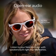 Oakley Meta HSTN, Warm Grey, Prizm™ Ruby Lenses | Smart AI Glasses, Camera, Audio, Video Recording