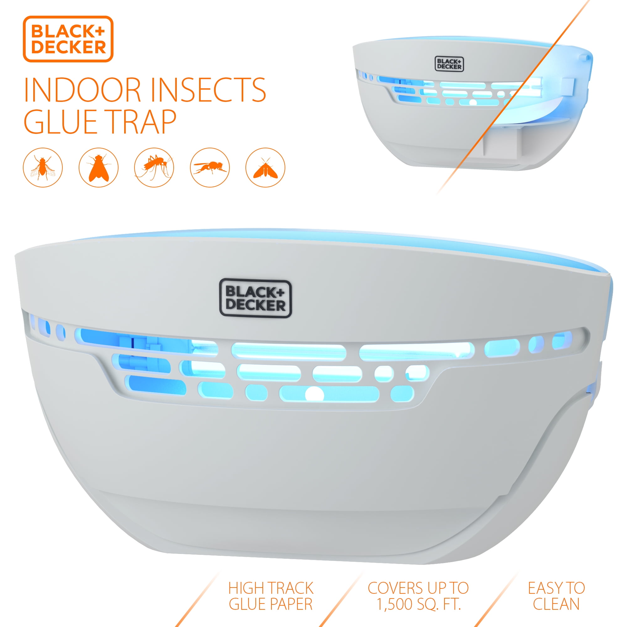 BLACK+DECKER Fly Traps Outdoor & Fruit Fly Traps for Indoors- Fly Trap  Paper Strips & Gnat Traps for House- Sticky Glue Strips for Moths,  Mosquitoes & for Sale in Ontario, CA 