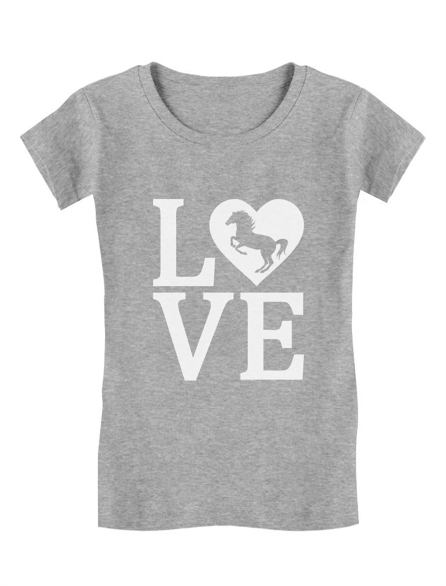 Tstars Girl's Horse Lover Shirt Kids Equestrian Clothes Horse