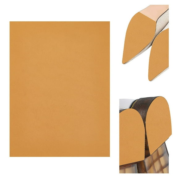 Anti Skid Rubber Shoes Bottom Heel Sole Wear Resistant Raised Grain Repair Sole Pad for Boots Leather Shoes Rectangle Sandy Brown 382x283x5.4mm