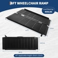 thumbnail image 3 of Royalbelle Wheelchair Ramp with Handle, Non-Slip Aluminum Folding Handicap Ramp 800LB Capacity, 4FT, Black, 3 of 7