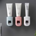 thumbnail image 2 of Wall-Mounted Automatic Toothpaste Squeezer, Punch-Free Toothpaste Squeezer, Blue, 2 of 4