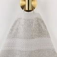 thumbnail image 3 of Superior Eco-Friendly Cotton 3-Piece Assorted Towel Set, Silver, 3 of 7