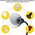 thumbnail image 4 of Turtle Heat Lamp For Reptile Aquarium, Turtle With 2 Uva Uvb Bulb Baking Lamp Adjustable 360 Rotating Clip For Turtle Snake Aquarium, 4 of 5