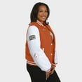 thumbnail image 5 of Women's WEAR by Erin Andrews  Burnt Orange Texas Longhorns Varsity Puffer Jacket, 5 of 6