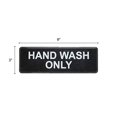 thumbnail image 4 of Thunder Group PLIS9333BK "Hand Wash Only" Information Sign with Symbols, 9 by 3-Inch, 4 of 4