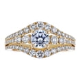 thumbnail image 3 of 14K Yellow Gold 1-3/4 cttw. Certified Diamonds Round-cut Halo Engagement Ring by Hollywood Hills Jewelers, 3 of 6