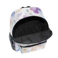 thumbnail image 6 of FORMRS School Backpack with Front Zippered Pocket 12" Student Travel Daypack, Purple Flower Pattern, 6 of 6