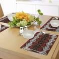 thumbnail image 4 of Ambesonne African Place Mats Set of 4, Wildlife Animal Skin, Standard Size, Brown and Red, 4 of 6