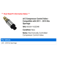 thumbnail image 2 of A/C Compressor Control Valve - Compatible with 2011 - 2015 Kia Sportage 2012 2013 2014, 2 of 2