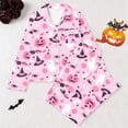 thumbnail image 3 of Yhhting Big Girls Outfit Sets Print Long Sleeve Top + High Waist Pants Cozy Stylish 2 Piece Set Nightwear Girls Loungewear ,13-14 Years, 3 of 3