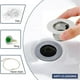 thumbnail image 2 of Bathtub Drain Cover,Bathroom Sink Strainer,Drain Hair Catcher,A(3pcs), 2 of 5