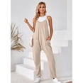 thumbnail image 3 of Loose Cami Jumpsuit, Solid Casual Jumpsuit For Summer & Spring, Women's Clothing, 3 of 20