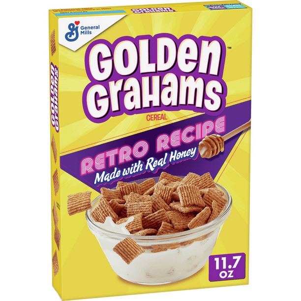 Golden Grahams Cereal, Graham Cracker Taste, Whole Grain, 16.7 oz