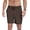 Coffee, variant on Men's 7'' Casual Classic Shorts Adjustable Drawstring Waist Comfortable Fit for Daily Wear