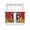 Red Yellow, variant on Pigs Sunflowers Sheer Curtains 72 Inch Length 2 Panels Set Window Treatments, Farmhouse Red Barn Flowers Animals Rod Pocket Semi Curtains for Living Room/Bedroom/Kitchen Décor, 104"W x 72"L
