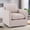 Brown, variant on Bonzy Home Swivel Accent Chair Set of 2, Modern Wide Armchair with Thick Backrest & Cushion, Upholstered Square Arm Chairs for Reading, Fabric Single Sofa for Living Room, Bedroom, Blue Stripe