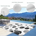 thumbnail image 3 of Grey Black Polka Dots Outdoor Rug for Patio/Deck/Porch, Non-Slip Large Area Rug 3 x 5 Ft, Modern Abstract Art Indoor Outdoor Rugs Washable Area Rugs, Reversible Camping Rug Carpet Runner, 3 of 8