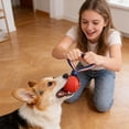 thumbnail image 6 of Tgbvmt Dog Tire Ball Toy with Elastic Rope 11.42" Interactive Training Chew Teething Ball Gum Massage Teeth Cleaning Irregular Rebound for Small Medium Dogs Indoor Outdoor Play Exercise Pet Toy Decor, 6 of 6