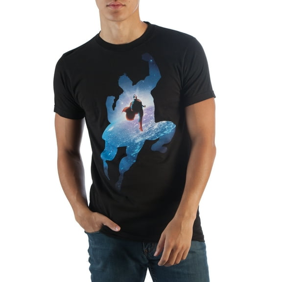 Superman Space Black T-Shirt-Medium