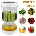thumbnail image 6 of Pickle and Olive Hourglass Jar with Strainer Flip for Pickle Juice Separator from Wet and Dry Upgrade Food-grade ABS Lid and BPA Free Hourglass Jar for Airtight Storage, 6 of 8