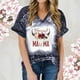 thumbnail image 4 of Top de manga corta con estampado de degradado Sexy de verano para mujer con cuello en V y estampado de día regular para mujer OAVQHLG3B Store lin121212, 4 of 4