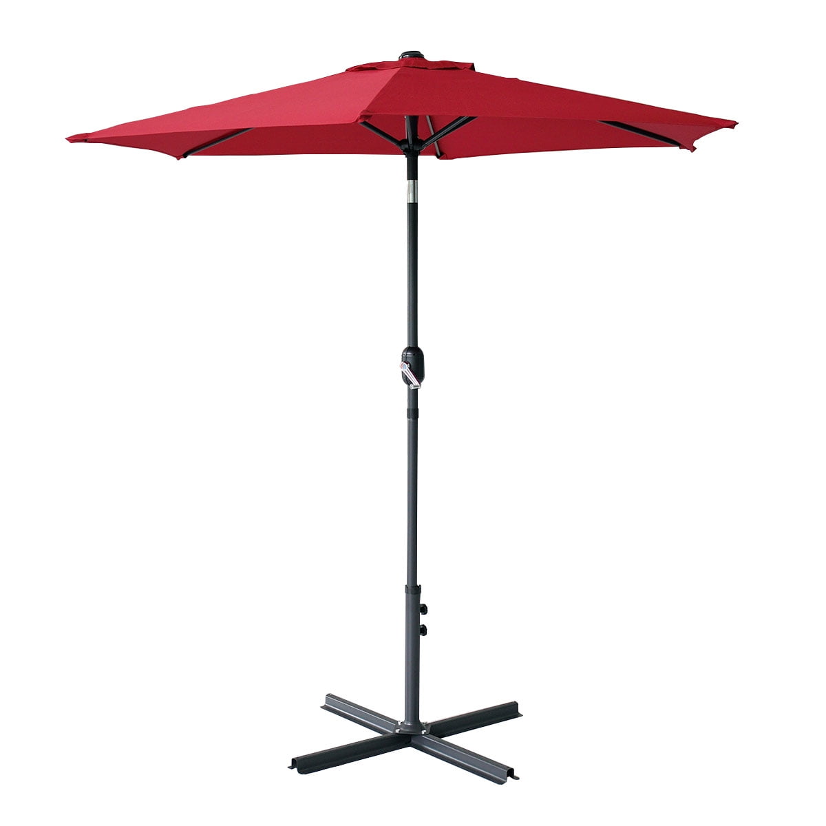 Lowestbest 7.7Ft Outdoor Patio Umbrella, Sun Shade Market Umbrella with Crank Tilt for Yard Garden, Wine Red Lowestbest 7.7Ft Outdoor Patio Umbrella, Sun Shade Market Umbrella with Crank Tilt for Yard Garden, Wine Red