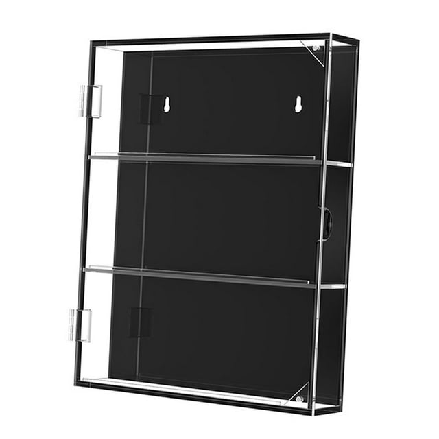 bedienty Baseball Card Display Cabinet for Protection Clear Card View 260x48x365mm Display Case Sports 3 tier