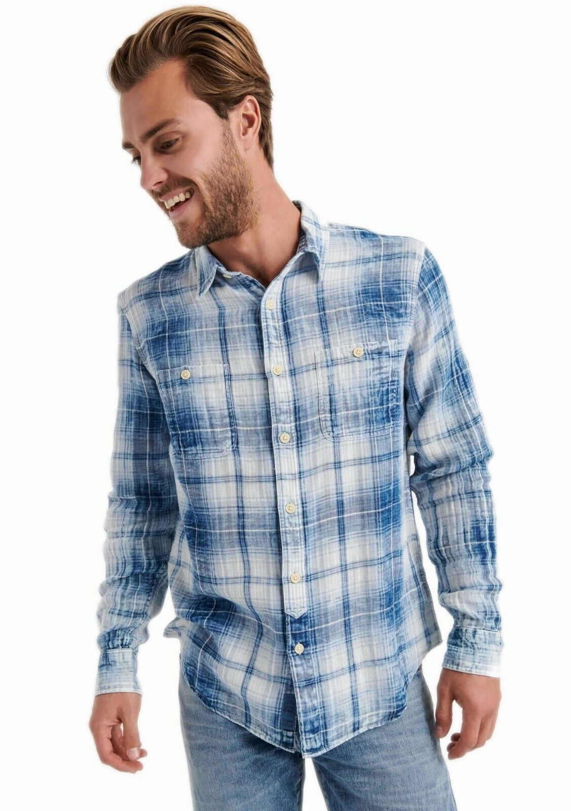 Indigo Mason Workwear Shirt Long Sleeve 