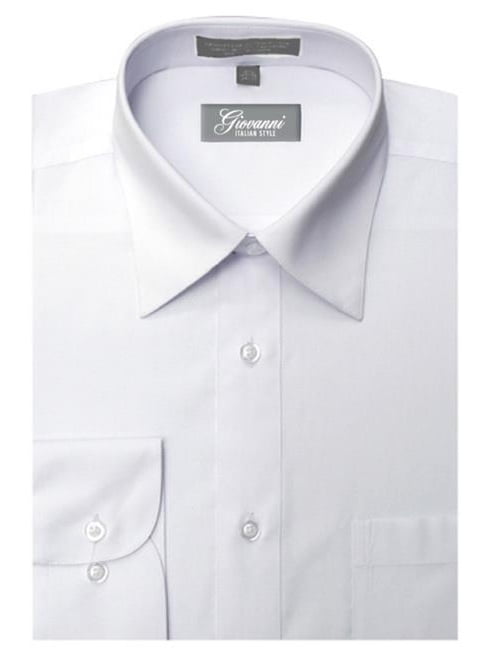White Convertible Cuff Dress Shirt 
