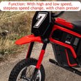 thumbnail image 4 of Yesfashion 12V Electric Dirt Bike, Kids Ride on Racing Electric Motorcycle-with a 7/8/9 Number Tag Up to 14.29MPH, 350W 3-Speed Modes Ride on Bike Car Toys, 4 of 8