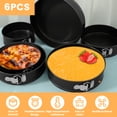 thumbnail image 2 of Cake Pan Set for Baking,Non-Stick Springform Pans Set of 6,Round Cake Pans,Cheesecake Pan,Leak-Proof Cake Pans with Removable Bottom, 2 of 8