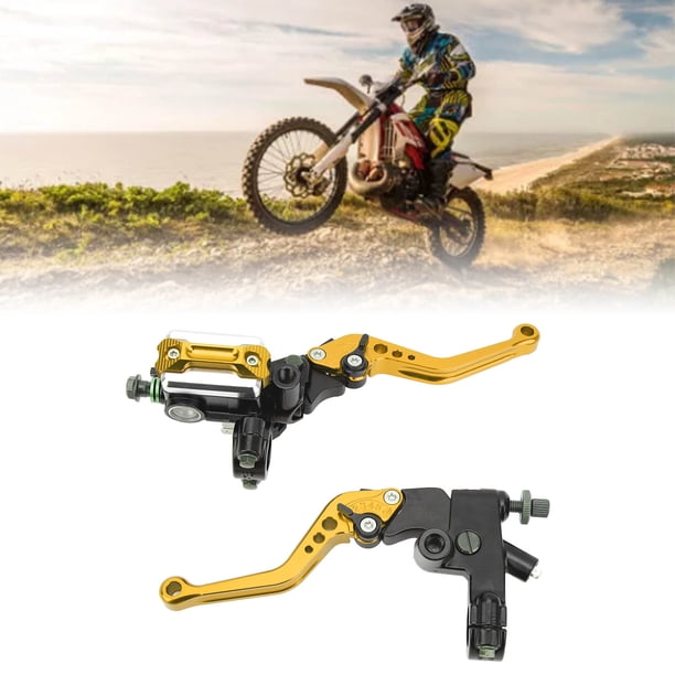Palanca de Embrague de Freno 1 par de Palancas de Cilindro Maestro de Freno de 7/8 Pulgadas Kit Universal de Manillar de Motocicleta con Depósito Protector de Mano Estilo Fibra ANGGREK Otros