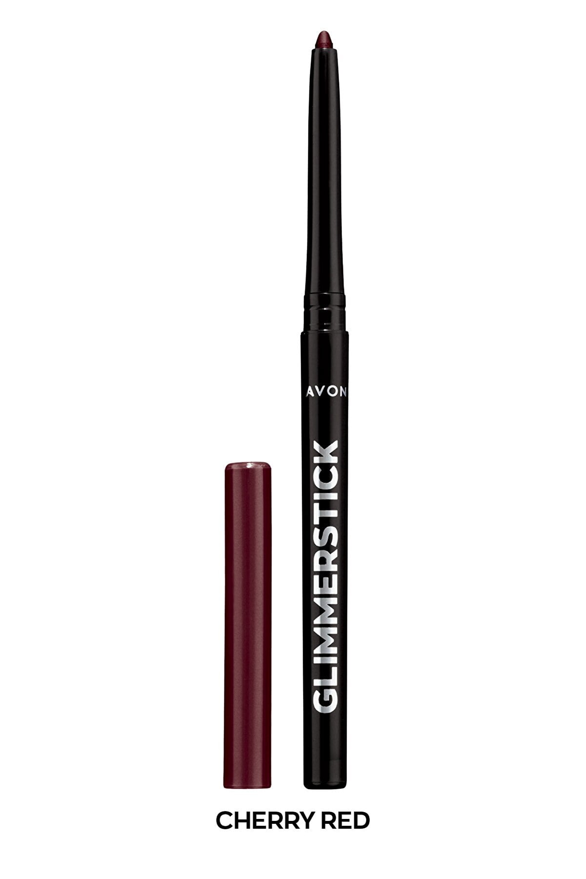 Avon Ultra Colour Glimmerstick Retractable Eyeliner, Cherry Red, Waterproof & Smudge-Proof Glide-On Eye Makeup, SET OF 2, 0.01 oz / 0.28 g Each